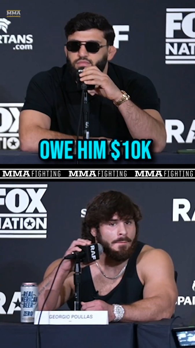 Arman Tsarukyan and Georgio Poullas give their side to their $10,000 takedown bet ahead of their rematch at RAF 07