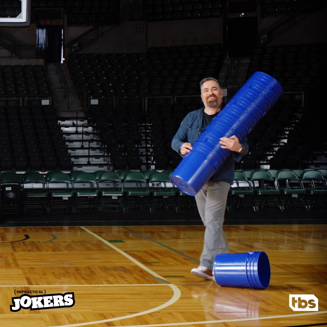 Me, smiling through the bare minimum at work. #ImpracticalJokers
