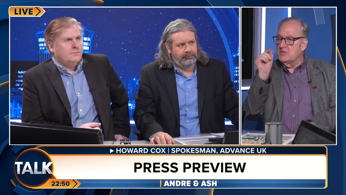 Advance UK spokesman Howard Cox explains why he is "worried" about his party merging with Restore Britain. "Rupert Lowe is surrounded by people who are close to being racist." André Walker Ash Howard Cox