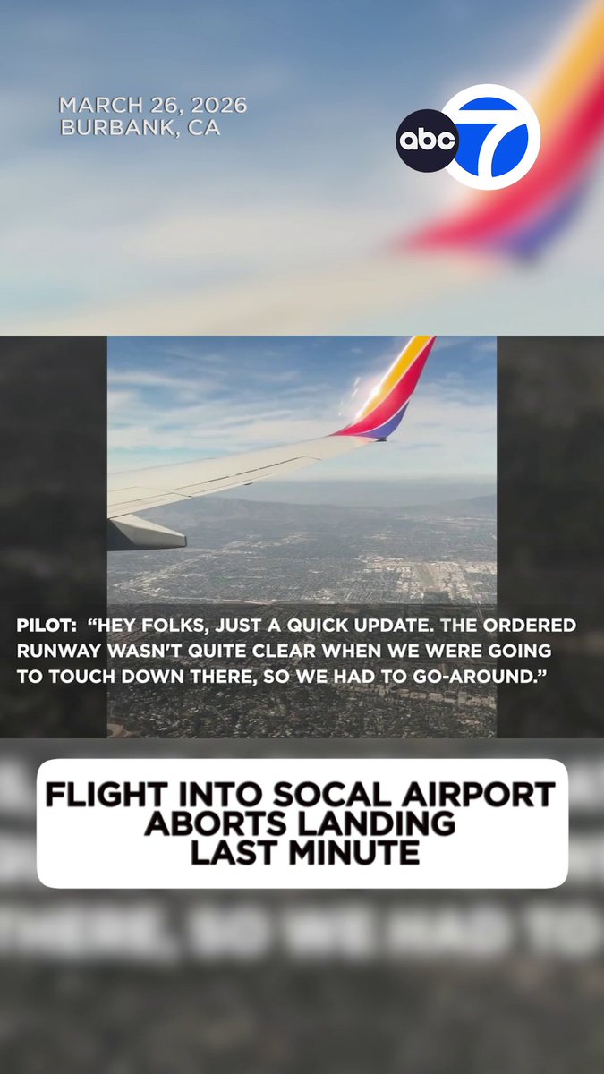 Cellphone video captured the moment a pilot announced that a flight set to land at Hollywood Burbank Airport on Thursday would need to do a go-around, aborting the initial planned landing. One passenger said the wheels briefly touched the ground before the plane took off again at a steep incline.
