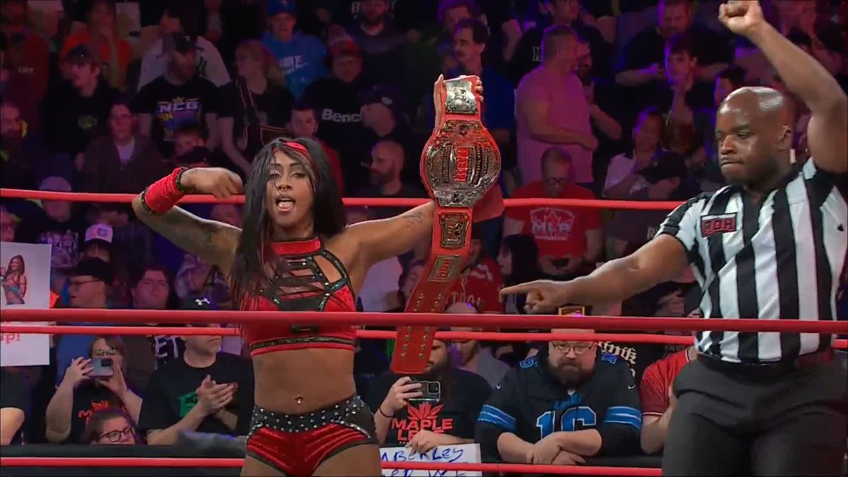 #ANDSTILL #ROH Women's World TV Champion Red Velvet! 📺 MAPLE LEAF PRO Wrestling #ROHMLPGlobalWars #ROHMLP #GlobalWars