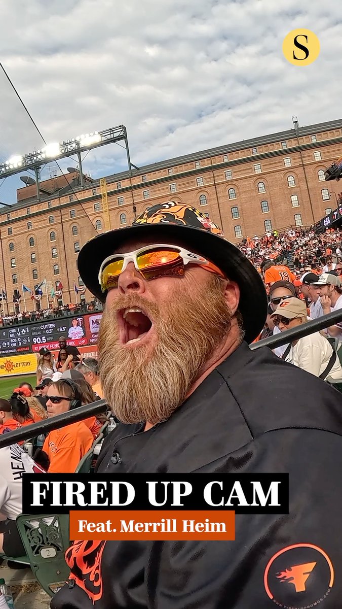 If you've been to an Orioles game, you've probably heard Merrill Heim, aka the "Fired Up Guy." The sound of "I'm fired up! Are you fired up?" stands out from Section 16. Heim gave us a behind-the-scenes look at how he enjoyed opening day.