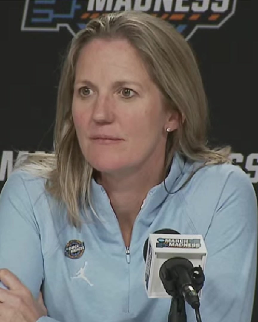 Coming in second for Sarah Strong is a tough one to come in second for. When you recruit someone with all you've got, you root for them wherever they go." Courtney Banghart says she's "leading the Sarah Strong fan club" after North Carolina lost to UConn in the Sweet 16: