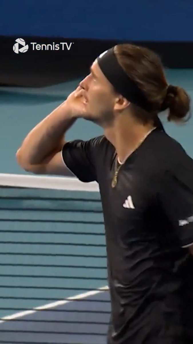 A sublime volley and Alexander Zverev is feelin' it! 👂 Miami Open | #MiamiOpen