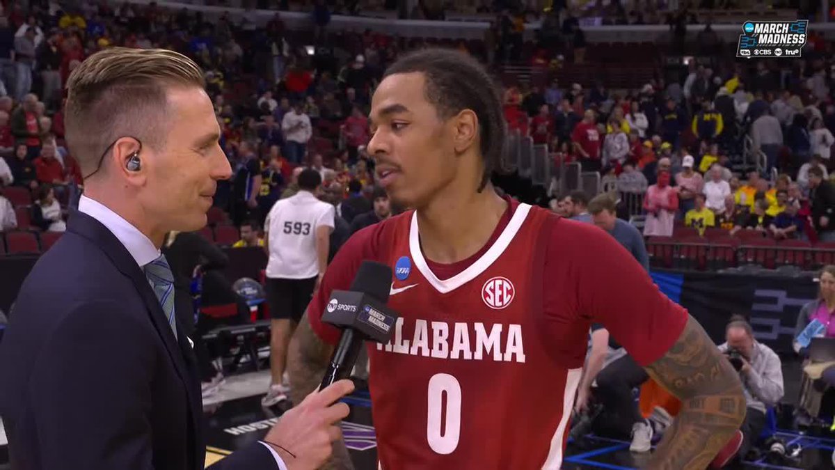 "It's personal. I don't want it to be my last game... I'm pretty sure a lot more people are gonna be watching this game." Alabama Men’s Basketball's Labaron Philon w/ our Evan Washburn at the half