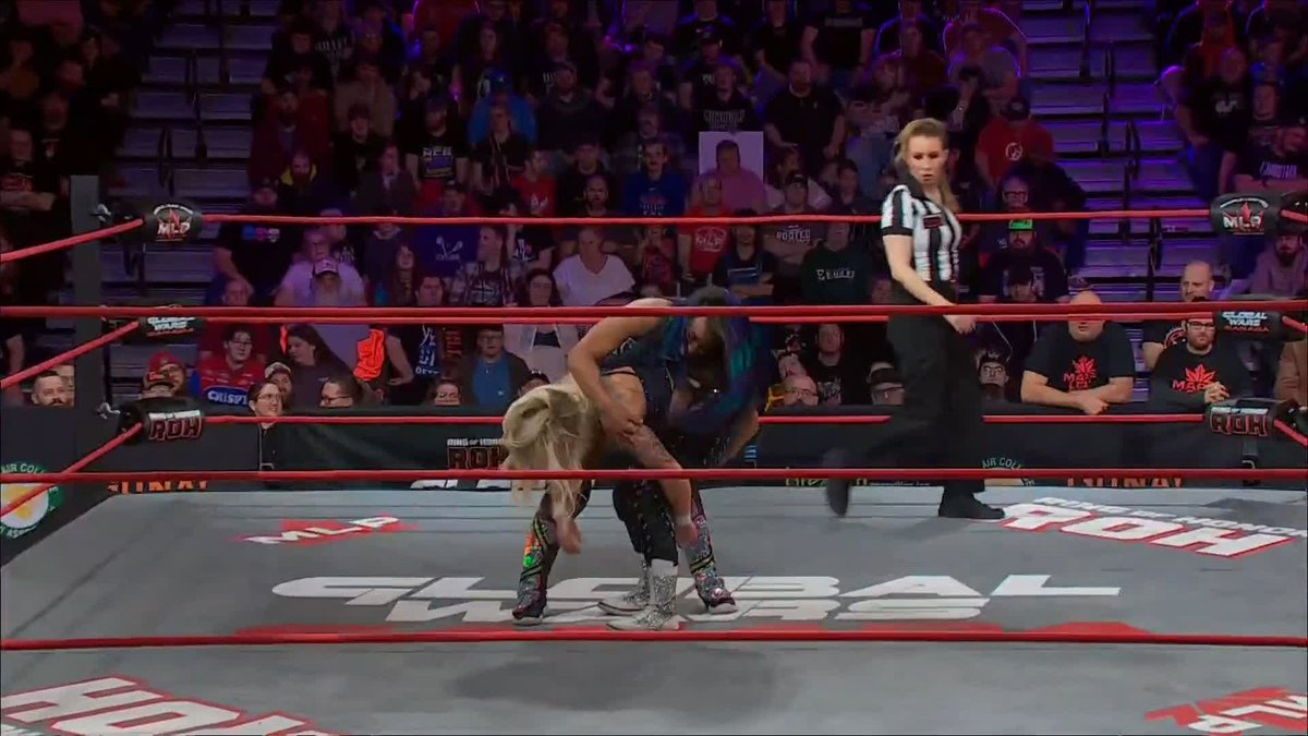Athena’s new Pumphandle Piledriver. BRUTAL AS HELL.