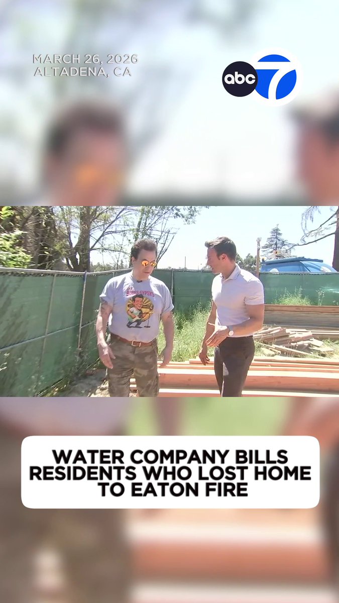 Eaton Fire victims' homes burned down to the ground, and they haven't used water on their properties for more than a year, but now, bills from their water company are back. Angry Altadena residents are reaching out to ABC7 On Your Side Investigates, calling the bills unjust and unfair.