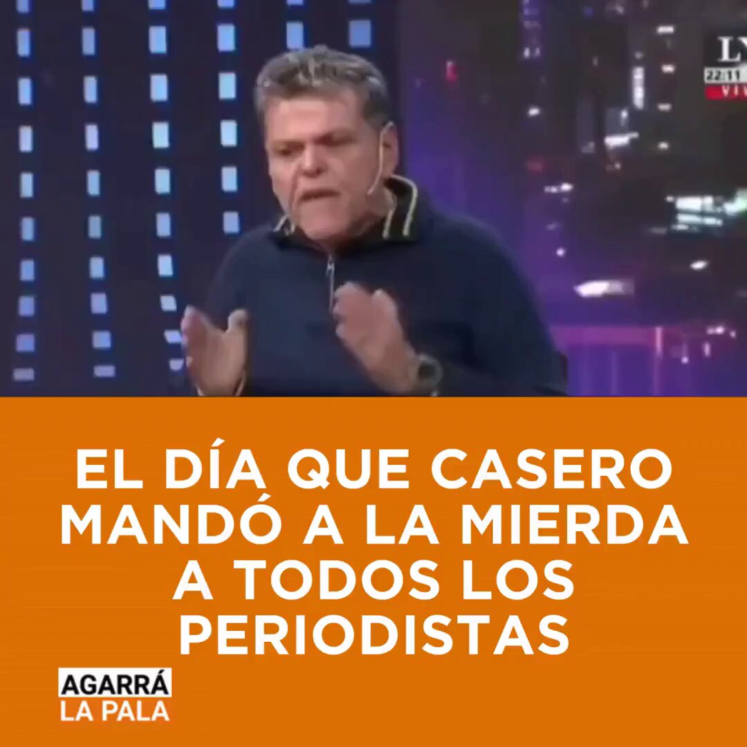 EL DÍA QUE CASERO MANDÓ A LA MIERDA A TODOS LOS PERIODISTAS!