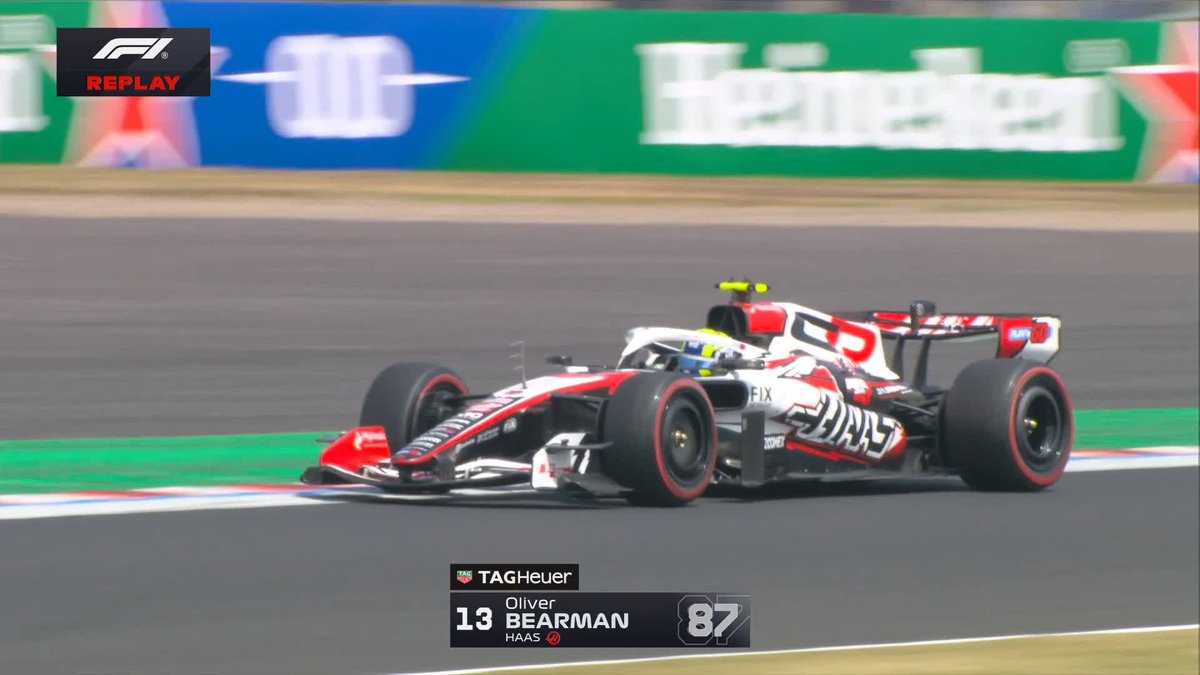 Here's a full look at Ollie Bearman's spin 🔄 #F1 #JapaneseGP