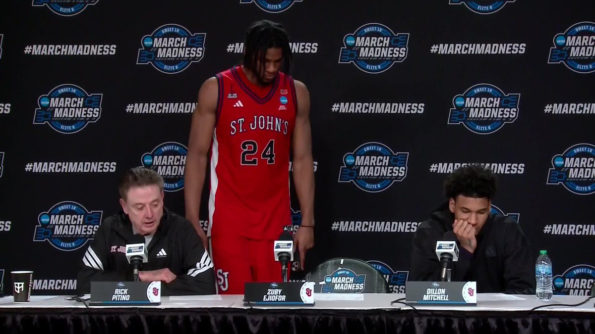Rick Pitino had some feedback after waiting in the locker room to do their media session.