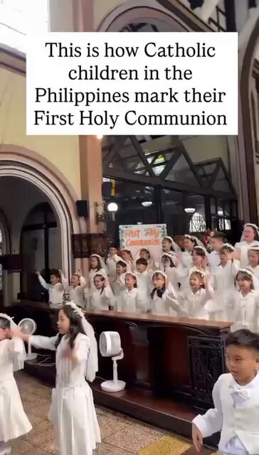 This is how Children in the Philippines mark their First Holy Communion..