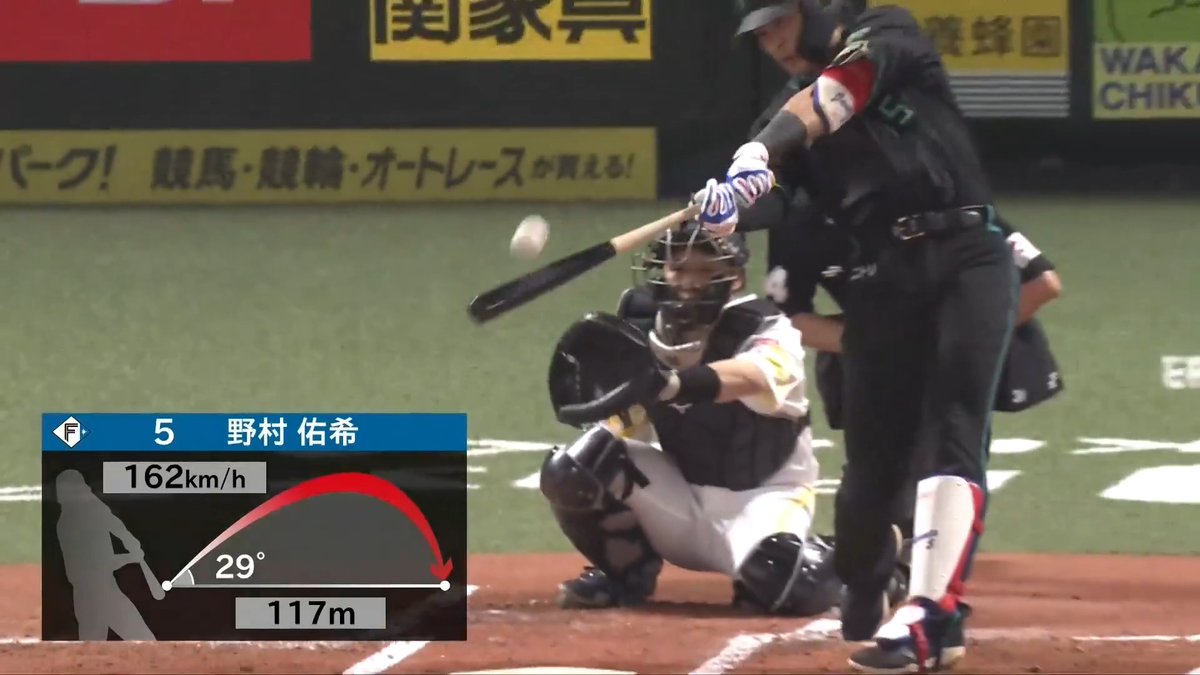 今日も一発から幕開け！🔥 北海道日本ハム 野村佑希 選手の今シーズン第1号ソロホームランで先制に成功！🌈 👇開幕3連戦 無料ライブ配信
