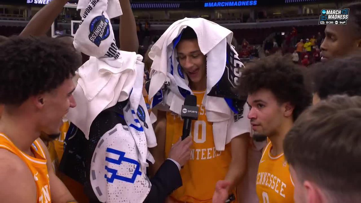 "We want it. We want it so bad. It's never been done in Tennessee history and we're gonna fight our tails off to get it done for (Rick Barnes)." Tennessee Basketball' Nate Ament to a towel-covered Evan Washburn on Tennessee's quest for its first Final Four