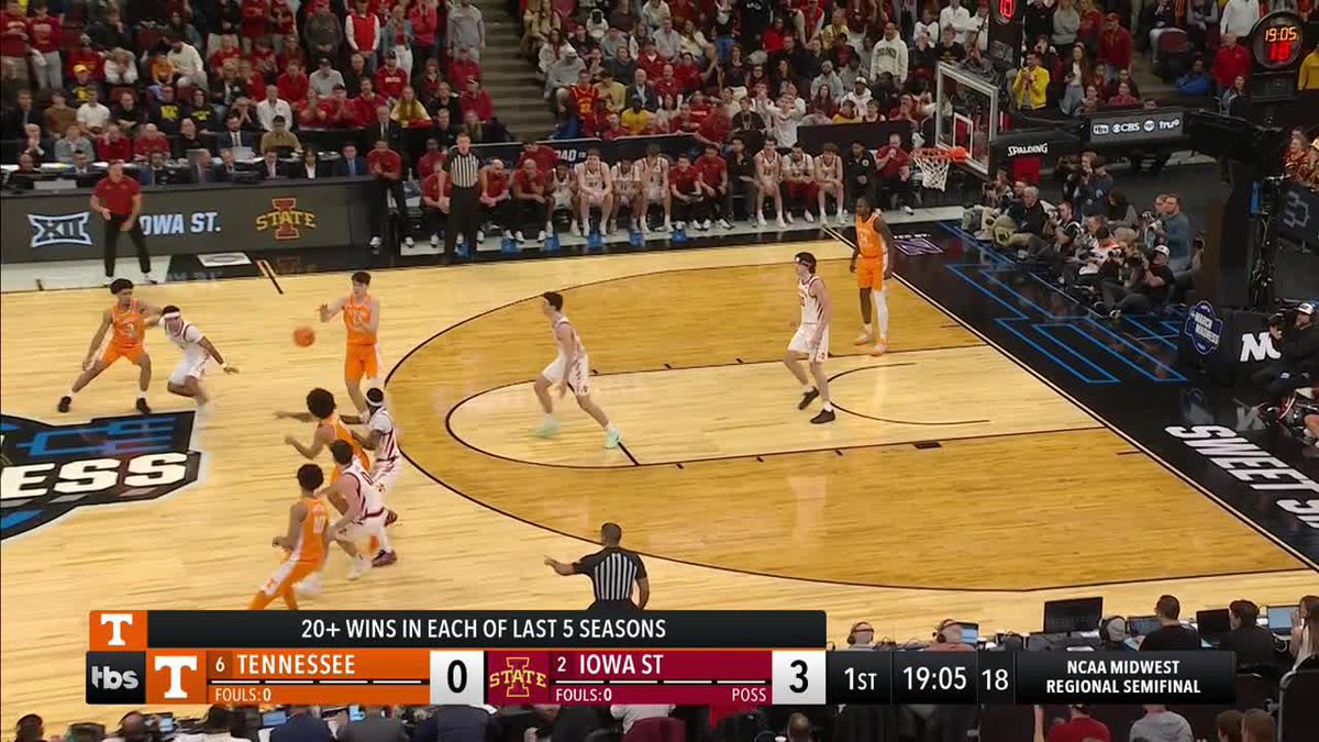 NO. 6 TENNESSEE TAKES DOWN NO. 2 IOWA STATE 🔥 VOLS HEADED TO 3RD STRAIGHT ELITE 8 Watch March Madness on TNT Sports