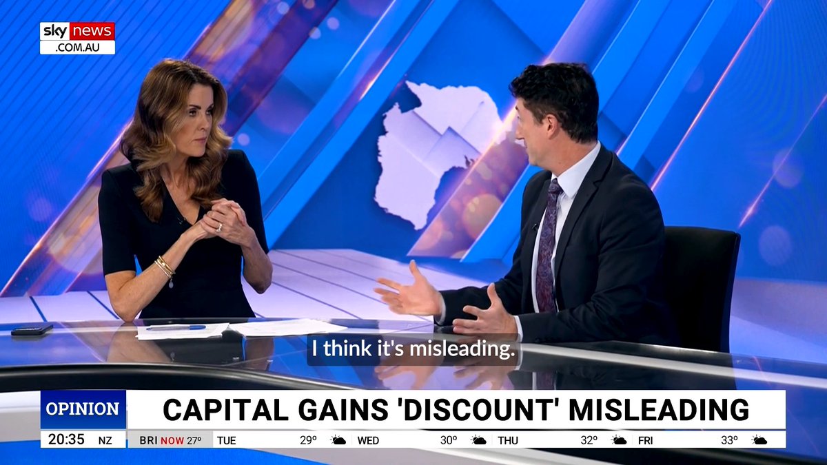“The 50% capital gains ‘discount’ isn’t always a discount.” When inflation eats into your gains, the real tax burden can actually be higher. Adam Creighton tells you the truth about capital gains tax. 📺 Watch more at the link in our bio: