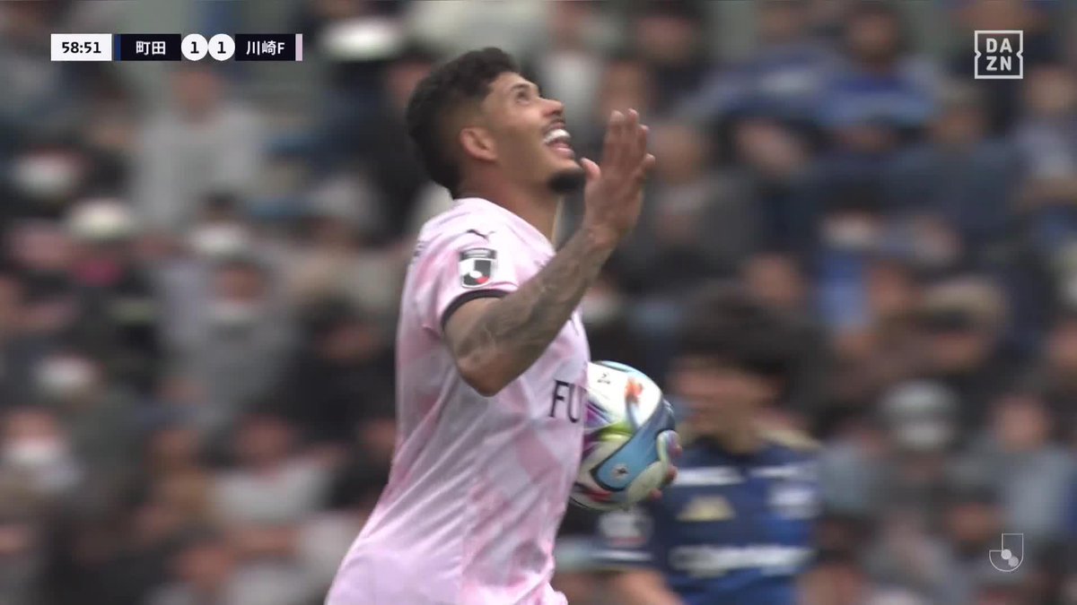 得点ランクトップに 三浦颯太の鋭い縦突破から エリソン 今大会6ゴール目⚡️ 🏆明治安田J1百年構想リーグ 🆚町田×川崎F 📱DAZN ライブ配信中 #Jリーグ #だったらDAZN