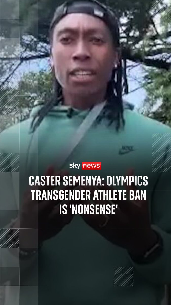 Double Olympic champion Caster Semenya spoke to Sky's Rob Harris exclusively in reaction to the International Olympic Committee's decision to ban transgender women athletes from female events. Read more on this story: