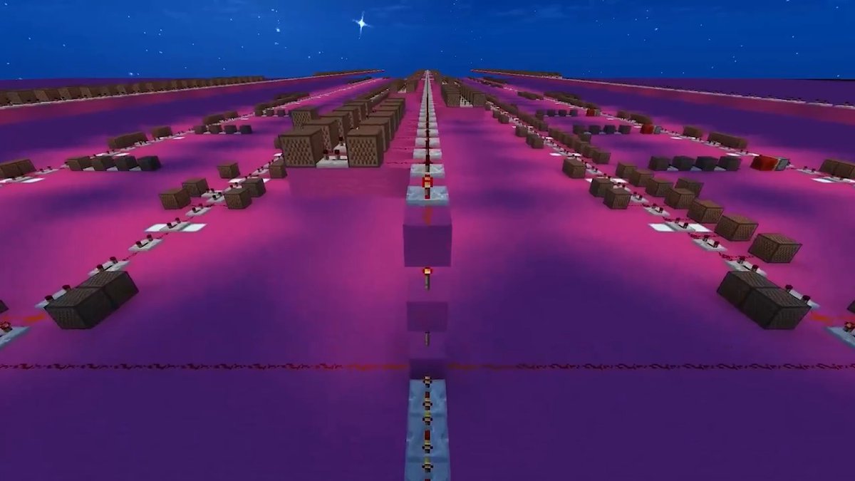 マイクラで100日かけて作ったアイドル見て