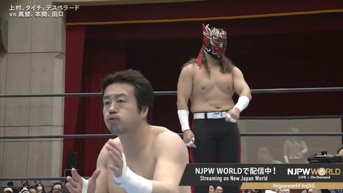 .田口隆祐（いわぬまＰＲ大使） 🆚 EL DESPERADO "A fast-paced battle...?🤔" From the profile URL #NJPW #njpwworld #njSG