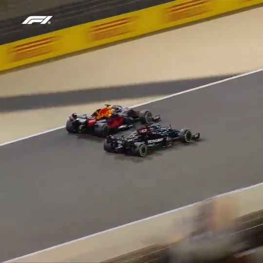 5 years ago today, one of the greatest seasons and championship fights in F1 history began. This battle between Lewis Hamilton &amp; Max Verstappen in Bahrain would set the tone for the intensity &amp; controversy coming that entire season.