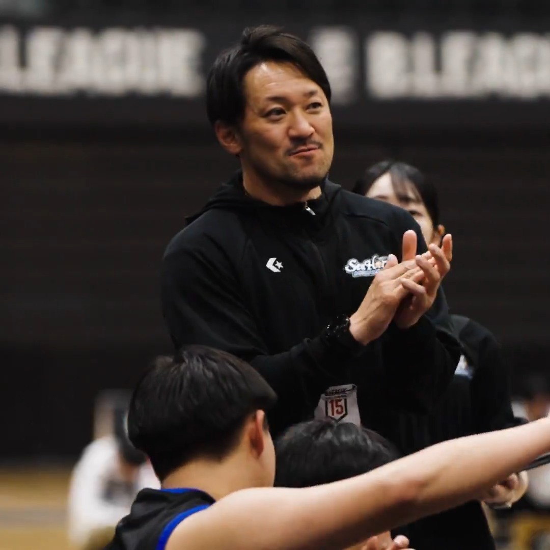 昨季Bリーグを引退した柏木真介さんが三河のユース巡回コーチとして活躍中👀 🏆インフロニア B.LEAGUE U15 CHAMPIONSHIP 2026 柏木 真介(Shinsuke Kashiwagi) シーホース三河 #BリーグU15 #インフロニア #Bリーグ