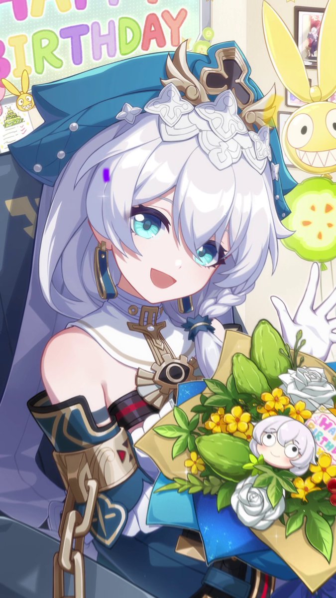 Happy birthday, #Theresa! Let's send her our best wishes: Happy birthday, Theresa! ※ Theresa's Gift Validity: Today ~ 23:59, APR 27 (UTC+8) #TheresaBirthdayParty #HonkaiImpact3rd