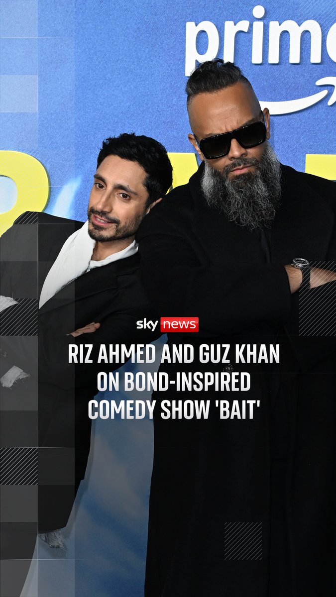 'One thing James Bond could do with is family' Written and starring Riz Ahmed, Prime Video comedy Bait centres on a British-Pakistani actor who gets an audition to become the next James Bond. Riz Ahmed and Guz Khan speak to Sky's Debbie Ridgard 🎙📱