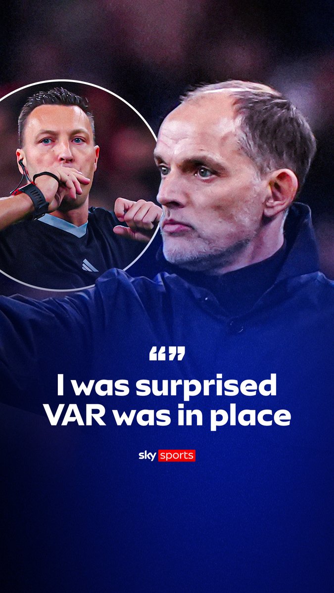 Thomas Tuchel said he was ''surprised VAR is in place'' after England's 1-1 draw against Uruguay at Wembley ⤵️