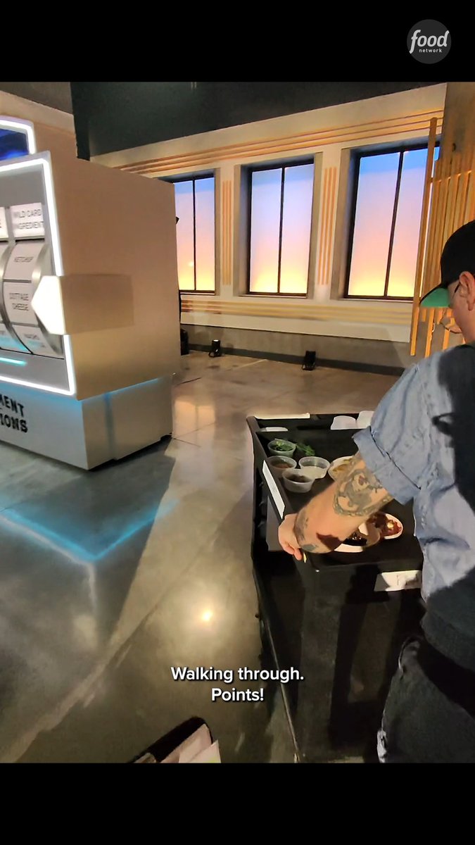 After a TOC battle ends, the culinary department swoops in to grab one of the finished plates and brings it to a special tent for close-up camera shots that bring each dish to life 🎥 @eatfellowhumans explains how this process unfolds. #TournamentOfChampions > Tomorrow @ 8|7c