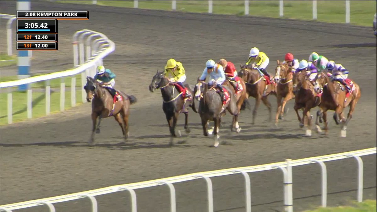 WHAT A FIGHT! Align The Stars wins the Virgin Bet Queen's Prize Handicap battling back after being headed in the home straight. Johnston Racing | Callum Shepherd