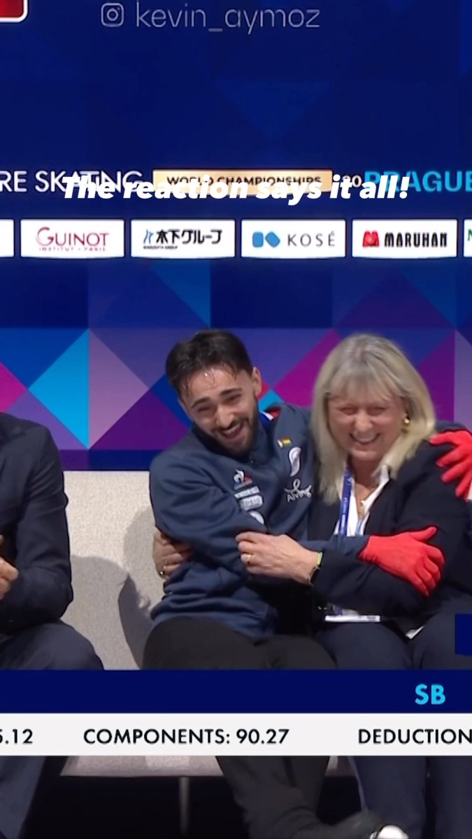 What a way to end the season on a high ✨ Kevin’s reaction says it all 🔥 #FigureSkating #WorldFigure