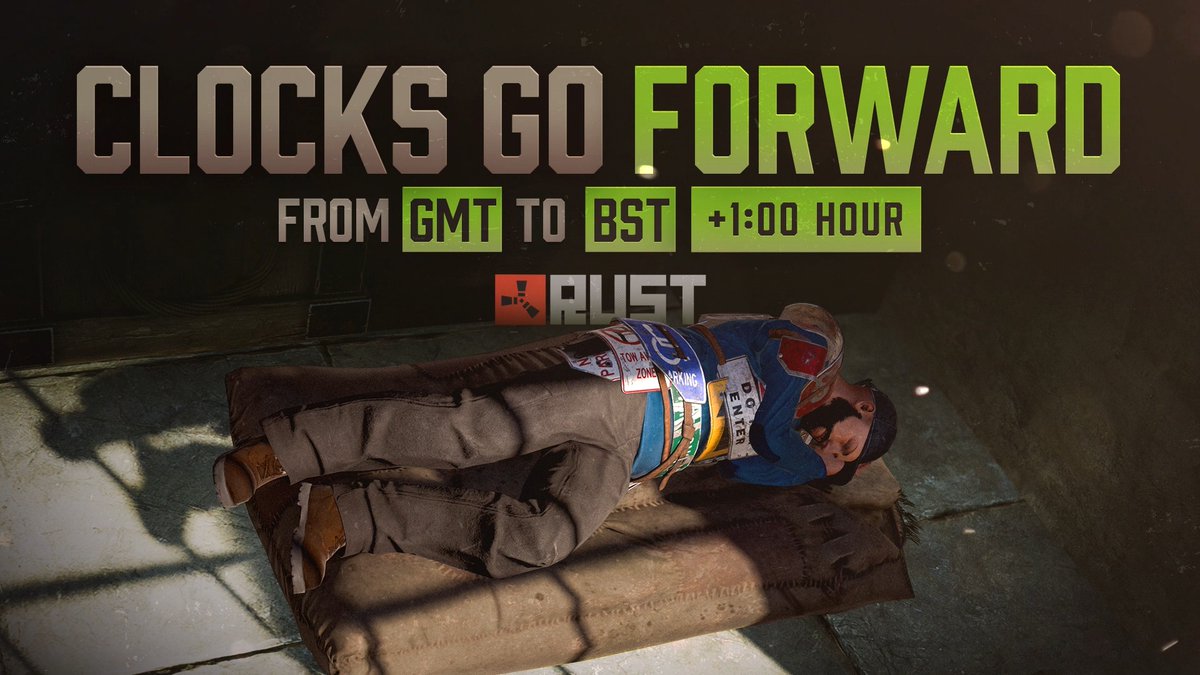 Don't forget the clocks go forward from GMT to BST tonight! 🕰️☢️⌛