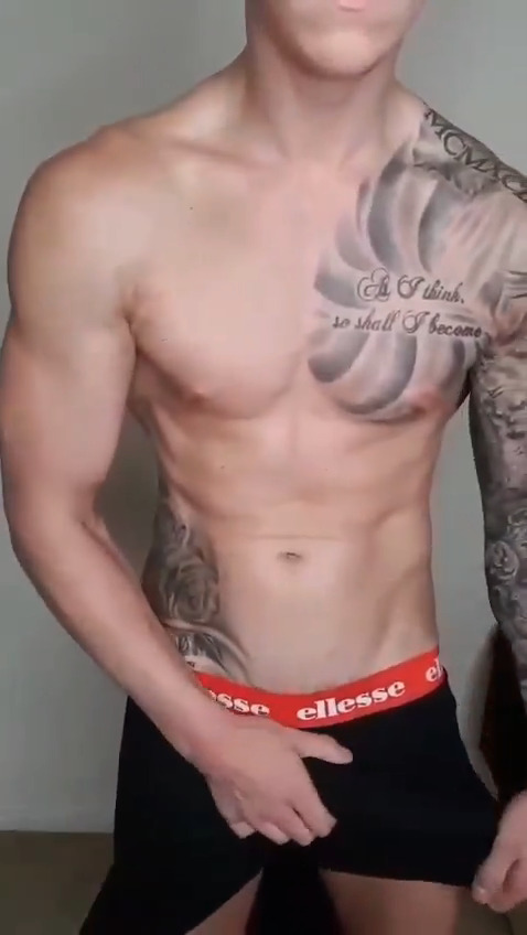 #Naked except #boxers, he #yanks the waistband and out comes his #bigcock, hand flies on his #cock until #thick #cumropes #erupt inside his #underwear. #cumming on the dark cloth, #creamy & #sticky. Who wants to clean up the #cum with ur tongue?
