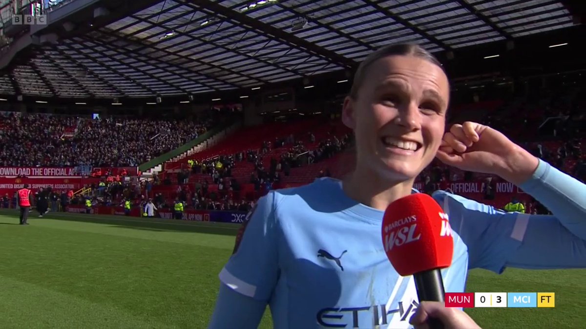 "We call this the six-point game." An important win for Manchester City at the top of the WSL table...
