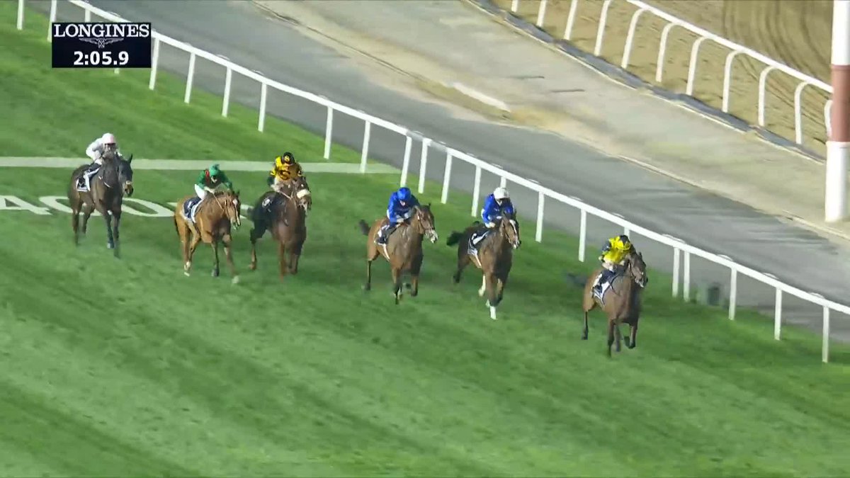 𝐂𝐀𝐋𝐀𝐍𝐃𝐀𝐆𝐀𝐍 emphatically rights the wrongs from 12 months ago in the Longines Watch Co. Dubai Sheema Classic 🟢🔴🟢 #DWC26 🏆