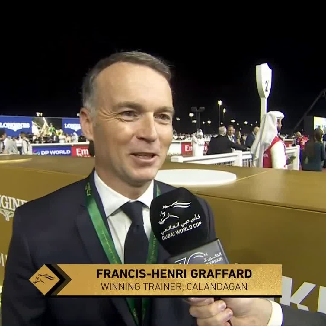 🗣️ "He's a world champion now." G1 victories in France, Britain, Japan &amp; now the UAE for Calandagan Dubai Racing Club 👏