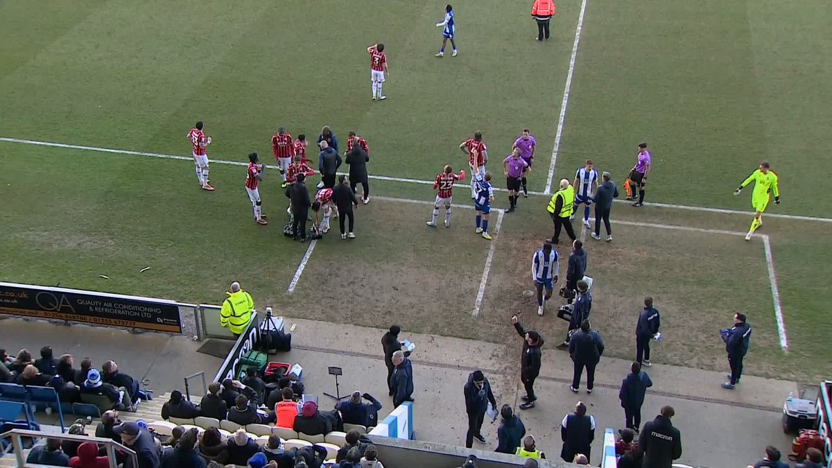 A drone has stopped play between Colchester & Walsall ❓❌