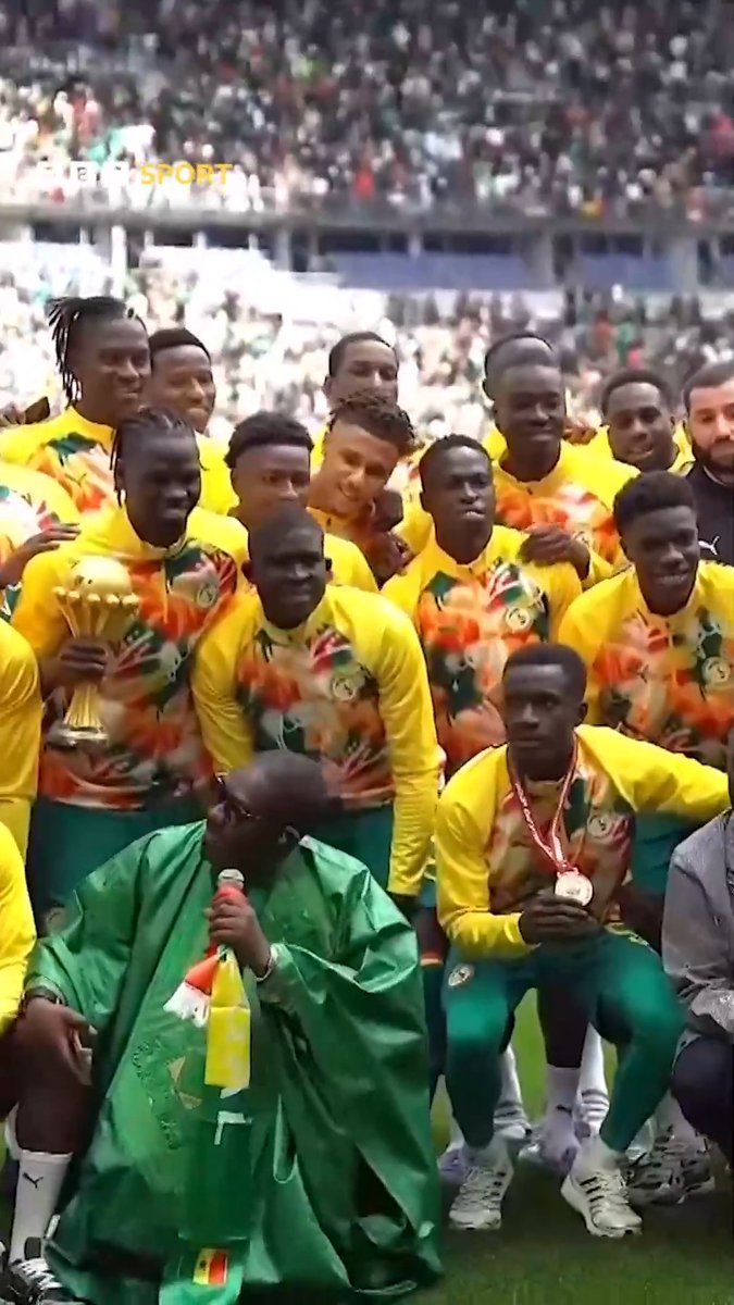Senegal paraded the AFCON trophy ahead of their friendly against Peru at Stade de France - despite being stripped of the title earlier this month.