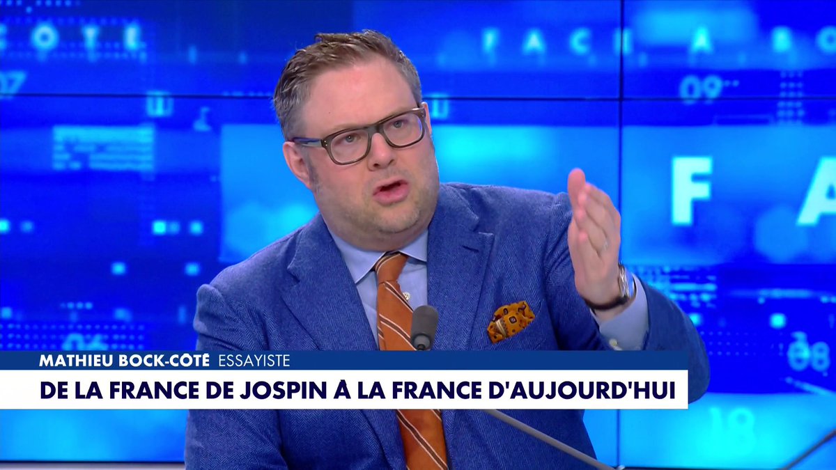 «De la France de Jospin à la France d'aujourd'hui» : l'édito de Mathieu Bock-Côté (Partie 1) dans #FaceaBockCote