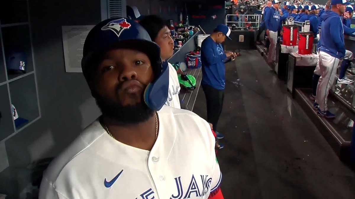 Vladdy's back to his dugout camera antics 😭