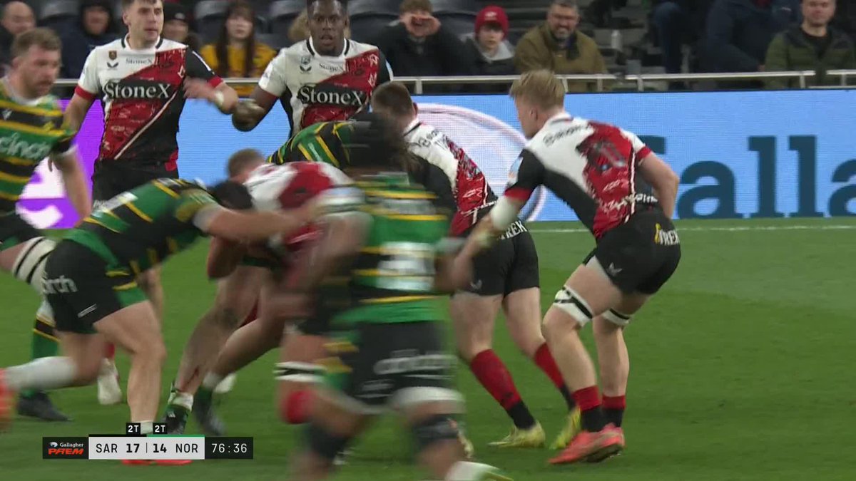 Archie McParland at the double ✌️ The 78th-minute winner seals it for Northampton Saints 😇 🤩