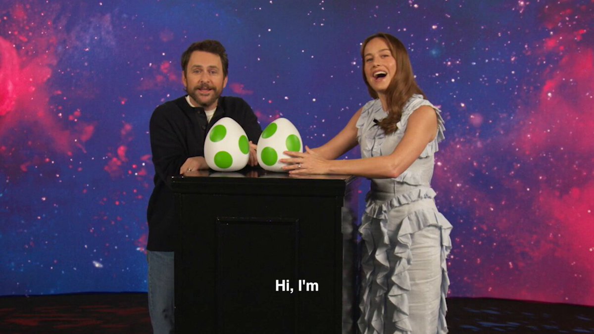 “I’m Rosalina. I play Rosalina. Come on, come on.” “It likes that” 😭❤️ ‘Hatchin' Yoshi! With Brie Larson and Charlie Day 🥚’