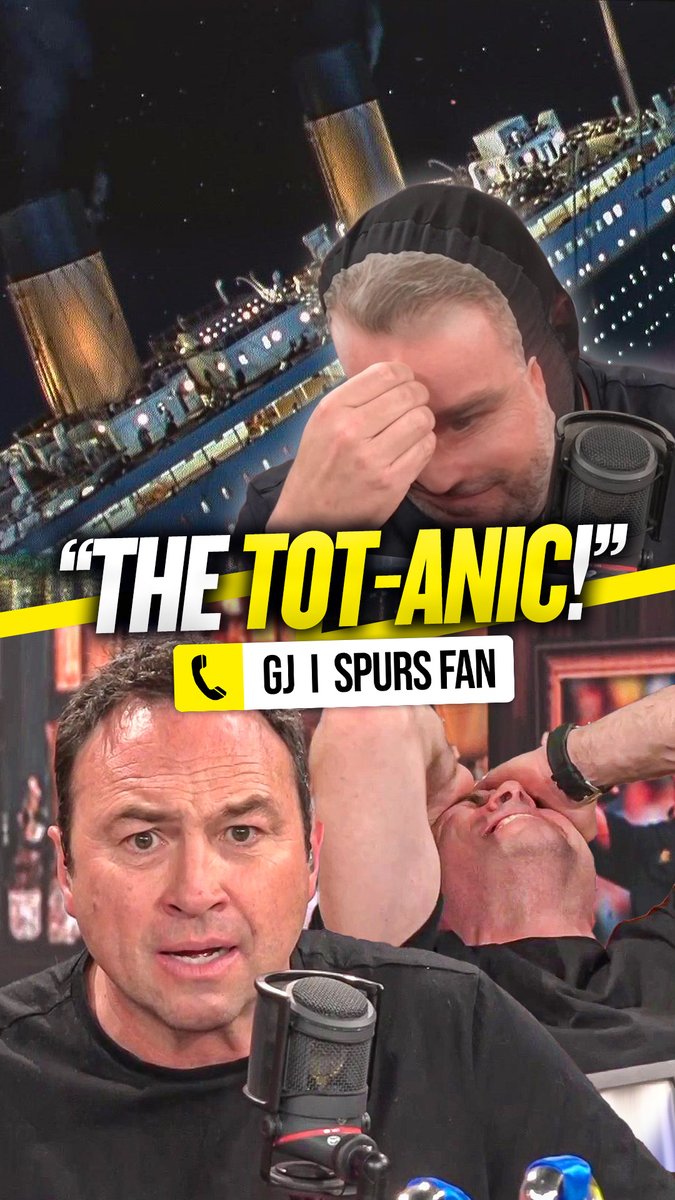 🚢 Spurs fan "It was like Titanic! We're Tot-anic!" 🤷♂️ Cundy: "What happened to the Titanic!? What happened in the end!?" Jason Cundy winding up this #THFC fan after he compared their season to The Titanic was brilliant! 😅