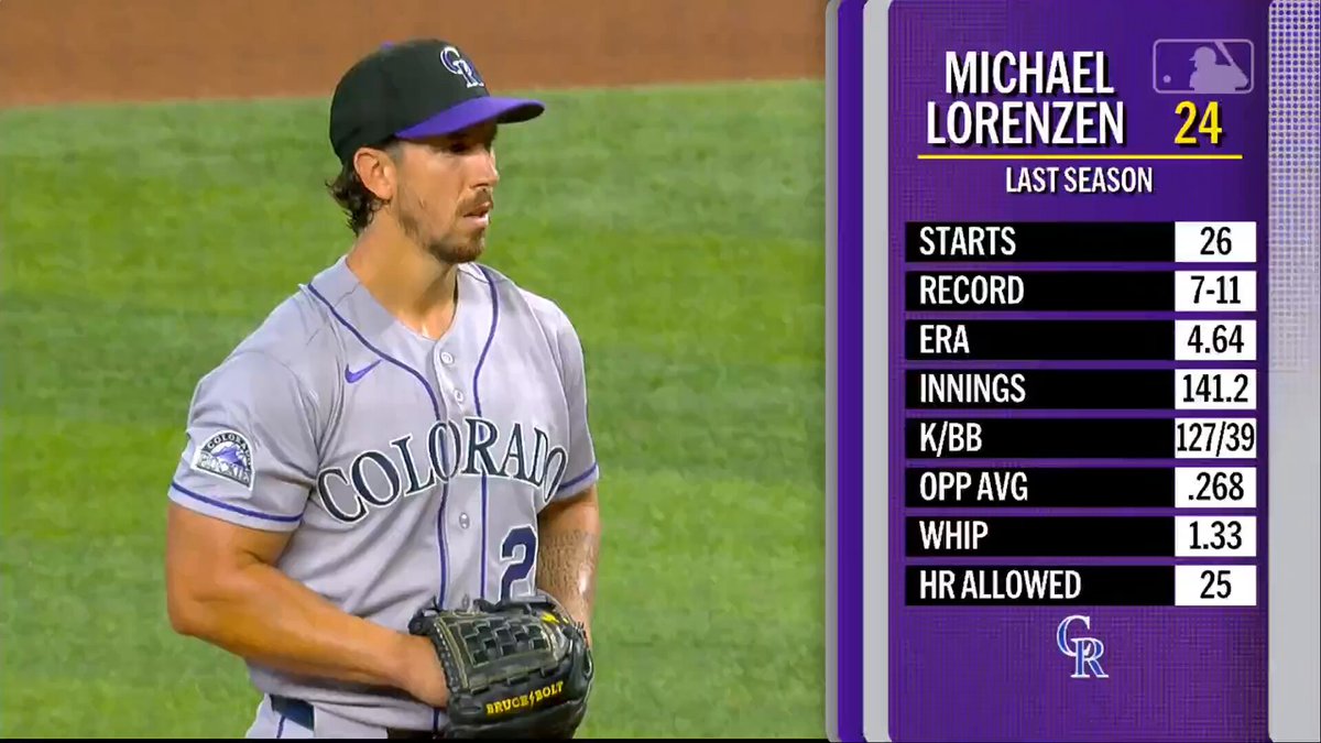 First strikeout in a Rockies uniform for 24 😤