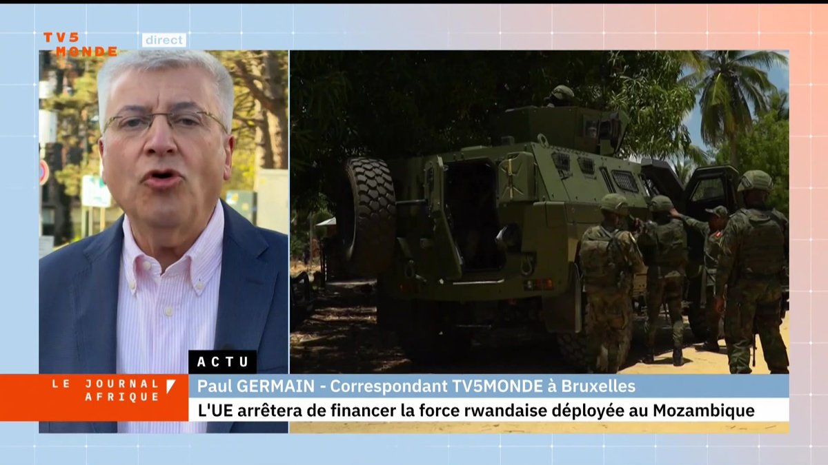 L'UE cesse de financer le déploiement rwandais au Mozambique contre le jihadisme, après 5 ans et 40M€ investis. Le Rwanda avait prévenu qu'il retirerait ses troupes sans financement. Les raisons de cette décision des 27 restent à préciser.