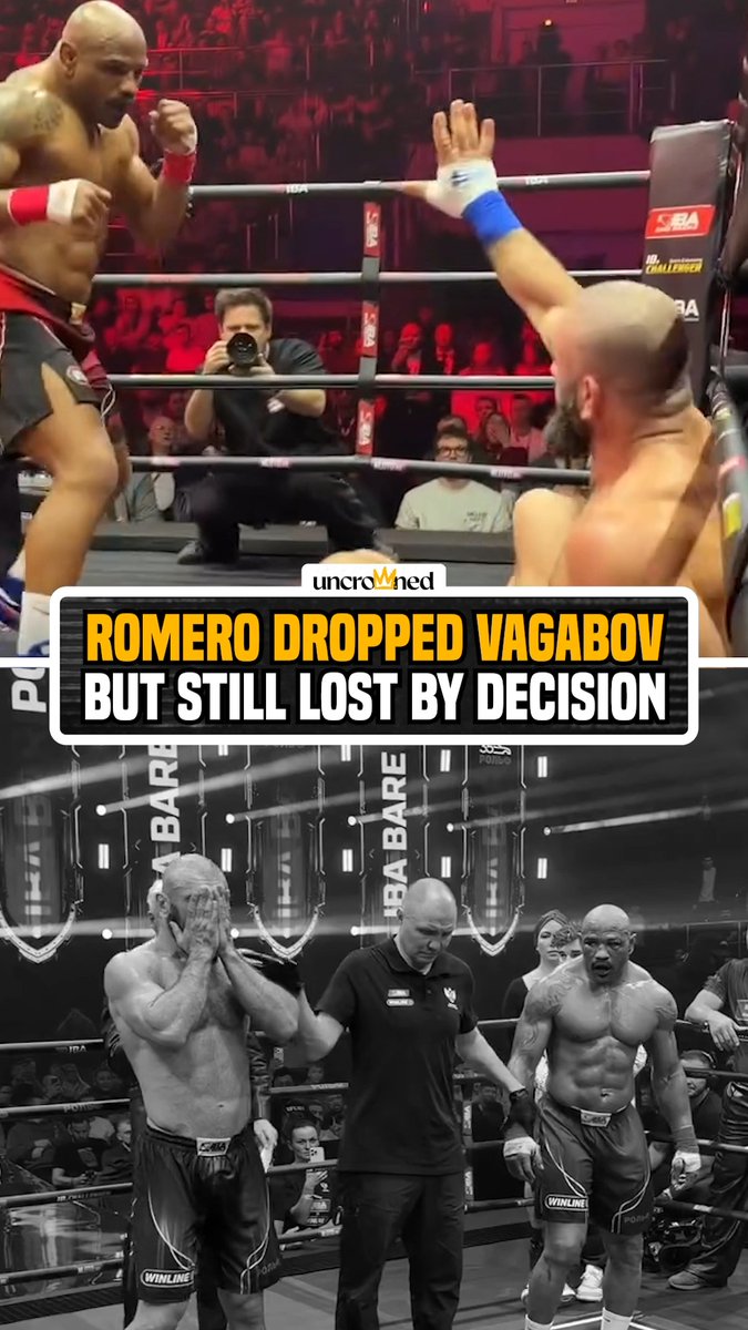 A tough bareknuckle loss for Yoel Romero. (via iba.bareknuckle)