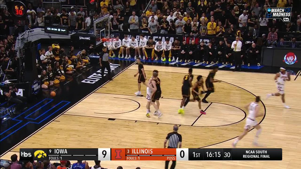 The patience from the freshman 😮‍💨 #MarchMadness Illinois Men's Basketball