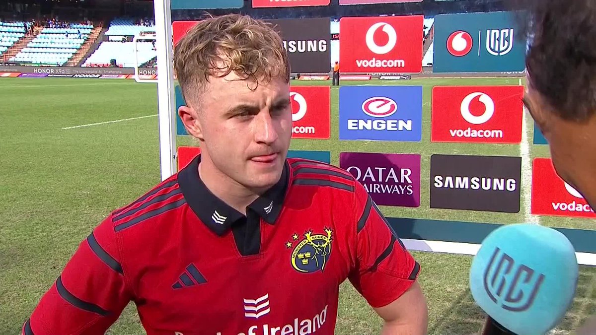 Craig Casey's post-match comments following Munster Rugby's showdown in Pretoria today 🔴 "We never went away. That was for our families at home and for all our fans who have stuck with us." 🗣️