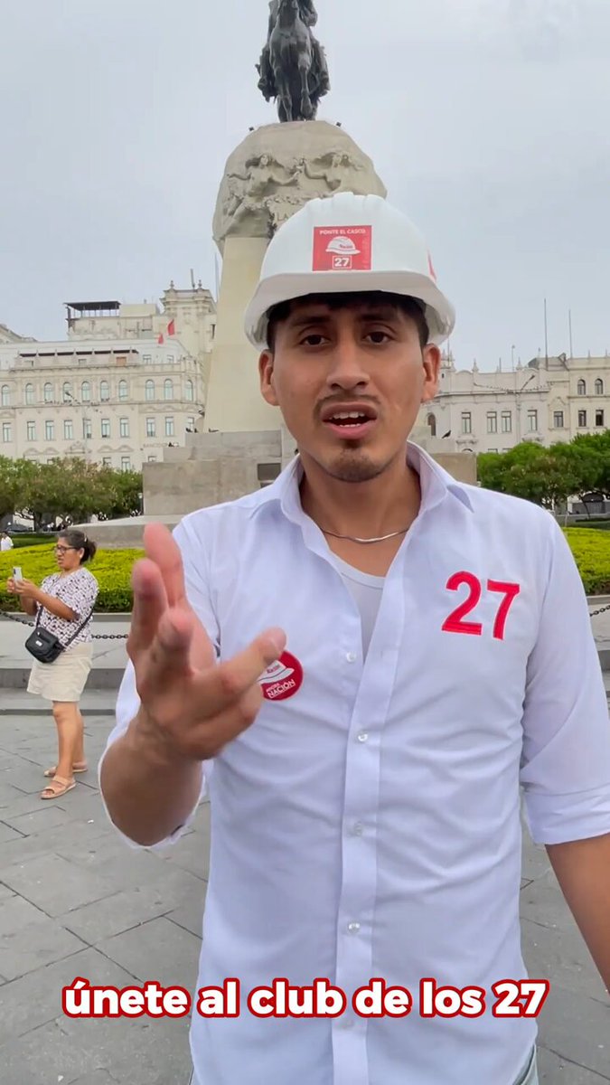 🚀 ÚNETE AL CLUB DE LOS 27 Soy Jair Manrique y no te hablo como candidato… te hablo como alguien que sabe que el Perú se puede arreglar, pero con gente preparada. Regístrate en: