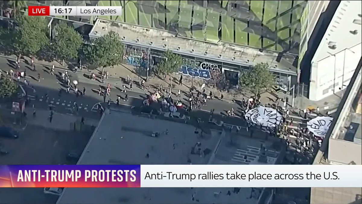 Hundreds of thousands of people have taken part in more than 3000 rallies across the U.S. protesting against Donald Trump's policies. Organisers hope the "No Kings" rallies will amount to be the largest single-day protest in US history. 📺 Sky 501